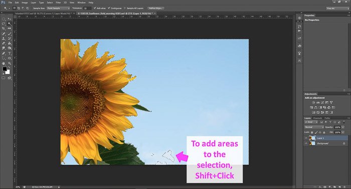 a screenshot showing how to edit photos in Photoshop for beginners