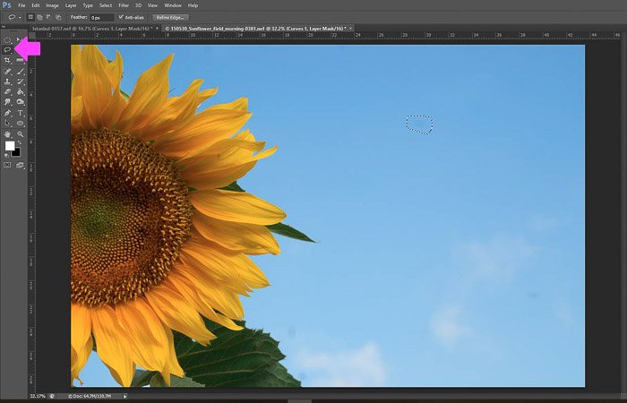 a screenshot showing how to remove unwanted objects in Photoshop