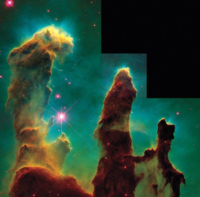 Iconic photo of the Pillars of Creation - NASA (1995)