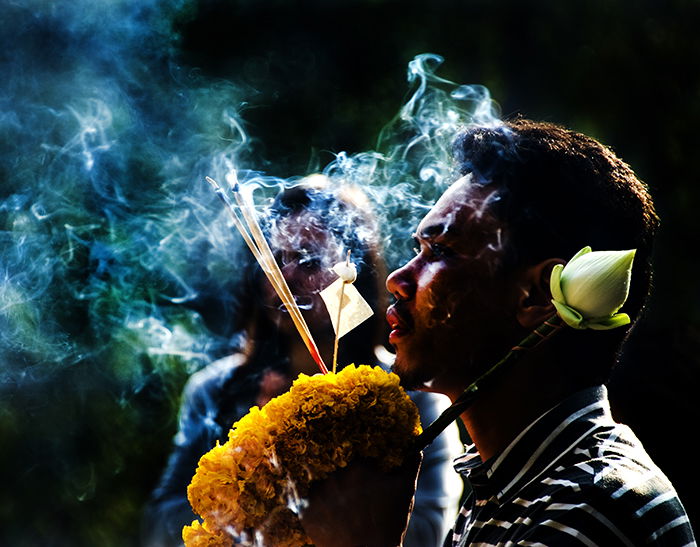 A Buddhist Worship ceremony