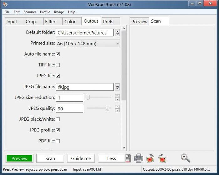 how to scan color negatives with vuescan