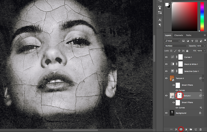 A screenshot showing how to create abstract portraits in Photoshop