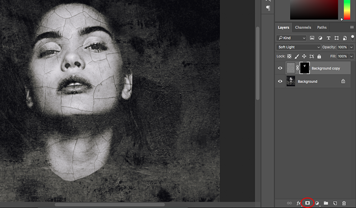A screenshot showing how to create abstract portraits in Photoshop