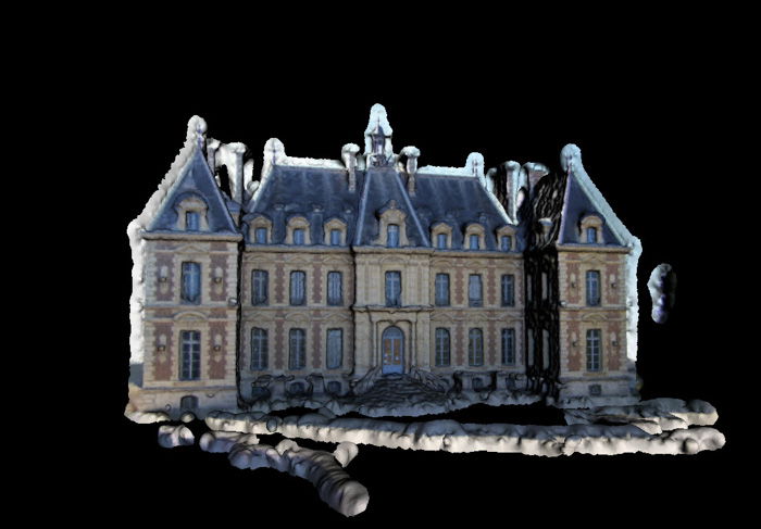 a 3d model of Sceaux Castle created by Pierre Moulon