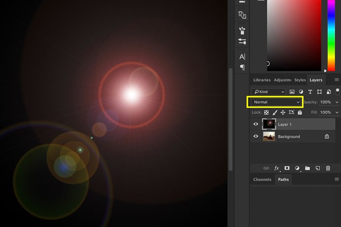 Step 3: Change The Layer Blend Mode