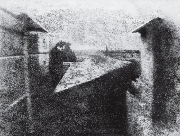 Joseph Niepce 'view from the window', the first photograph ever taken