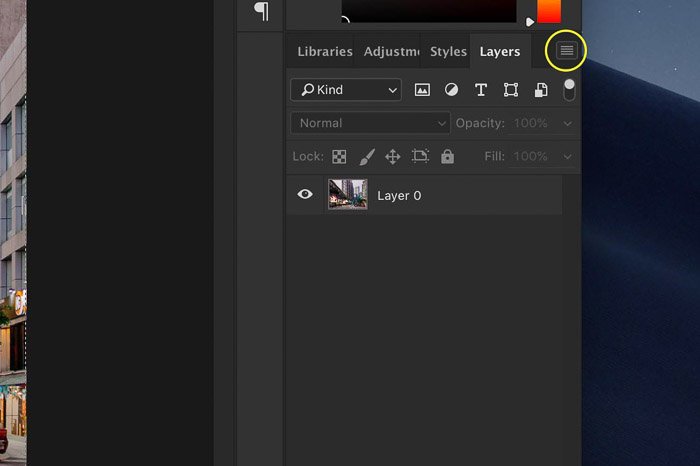 Screenshot showing how to crop images in Photoshop