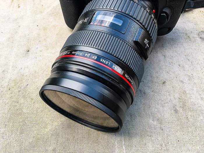 A close up of a camera lens - different parts of a camera