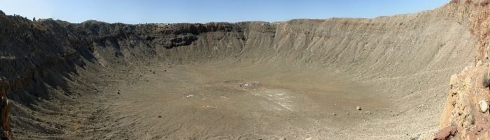 The famous Meteor Crater, in Arizona (US). 