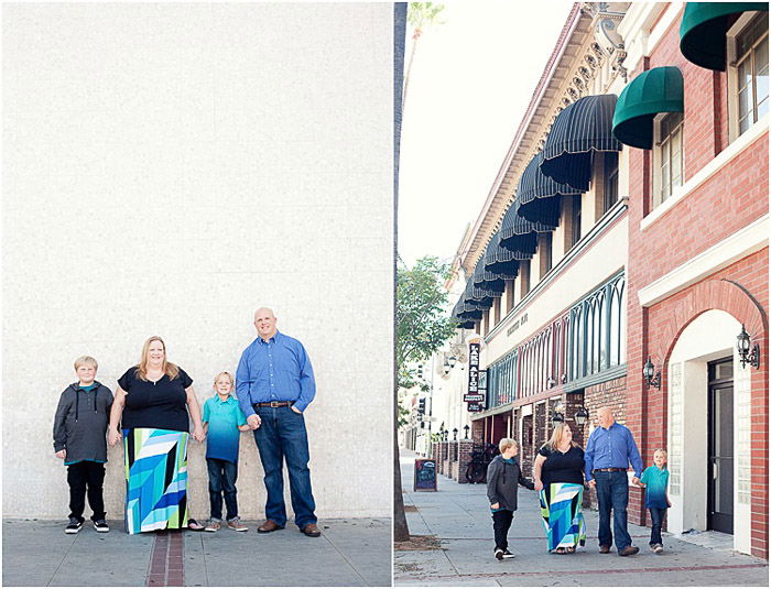 Outdoor family photography diptych