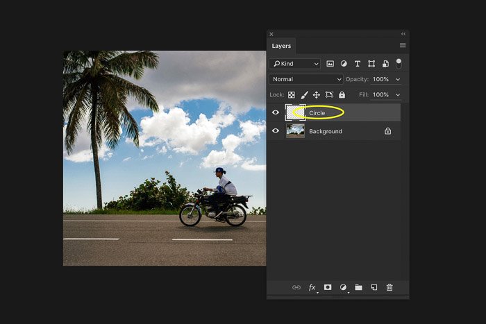 A screenshot showing how to add a layer in Photoshop - rename the layer