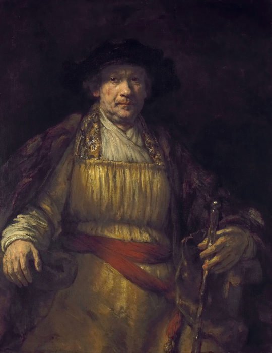 Rembrandt self portrait painting