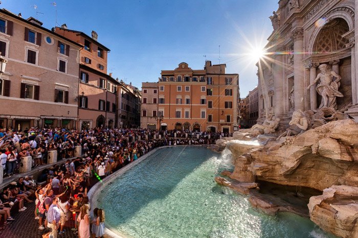 The Trevi fountain in Rome - Rome photography spots