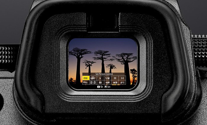 A close up view of changing settings on Nikon Z7 Mirrorless