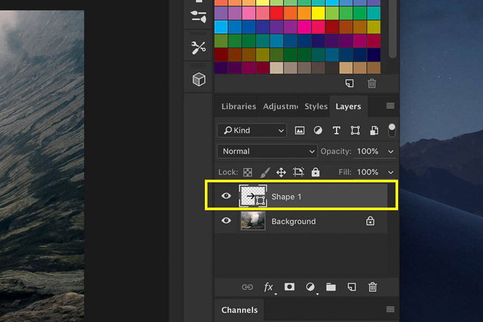 Screenshot showing how to Flip an Image horizontally in Photoshop