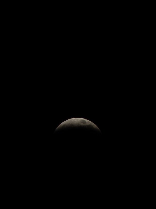 An interesting and moody image of the Moon during a lunar eclipse