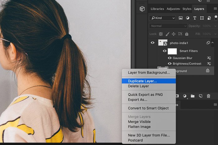 How to Use Photoshop Smart Objects - duplicate layer