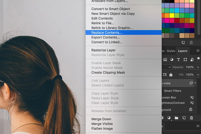 How to Use Photoshop Smart Objects - replace contents