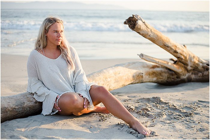  a teenager posing for a beach portrait - how to photograph teens