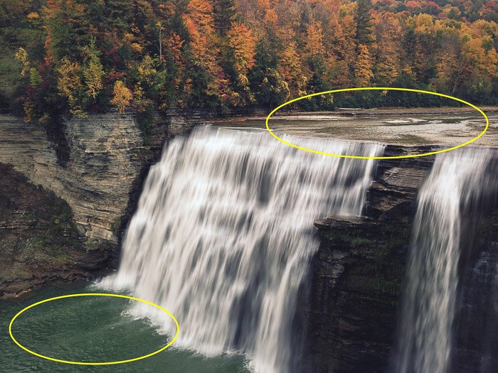 How to add waterfall effect in Photoshop - waterfall photography