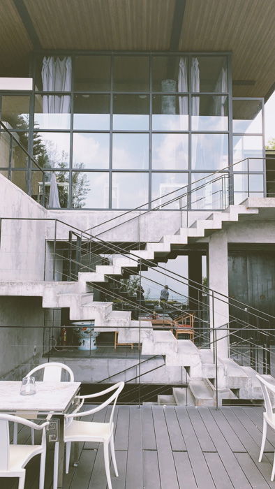 Bright and airy shot of the exterior of a building