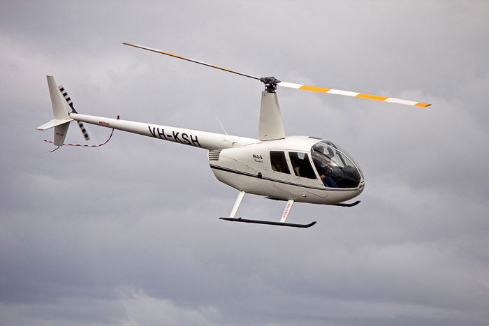 A helicopter in mid flight - abstract aerial landscape photos