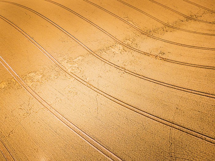 A stunning abstract aerial landscape photography shot