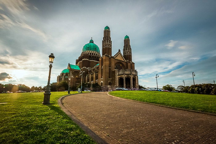 The exterior of an impressive architectural building 