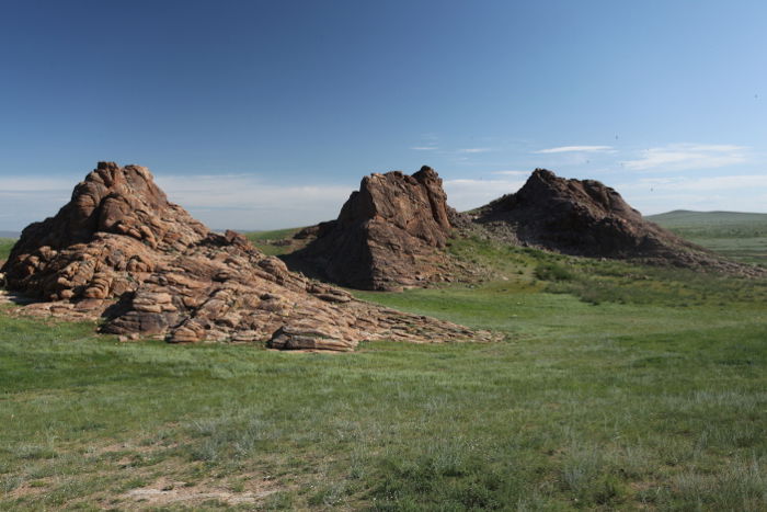 Rocky landscape shot from a national park