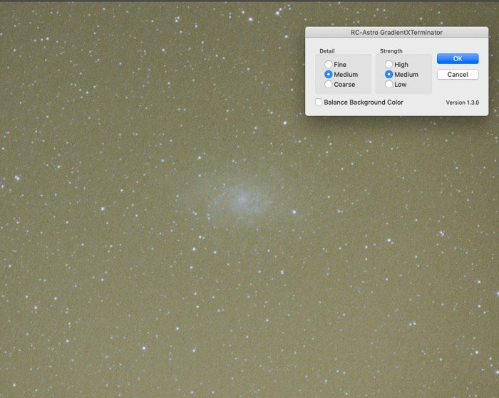 a screenshot showing how to edit astrophotography in Photoshop