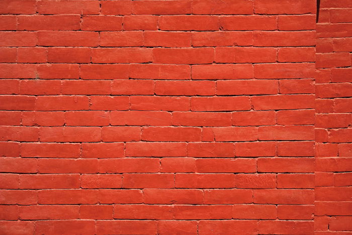 A minimalist photo of a brick wall using monotone color scheme