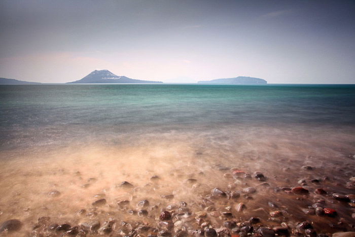 Serene view of Anak Krakatoa volcano -volcano and lava photography