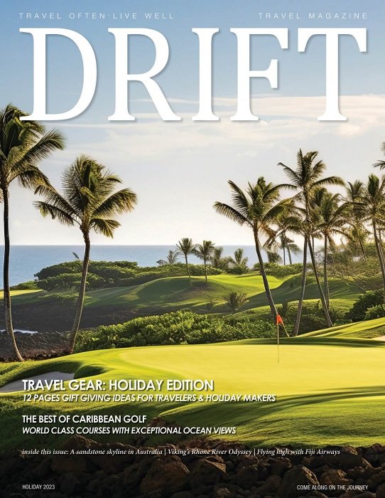 An exotic golf course cover for Drift Travel, one of the top magazines looking for photo submissions