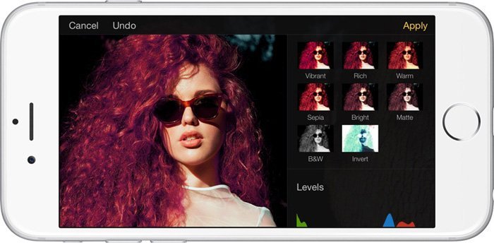 Pixelmator app on smartphone screen as an example of the best photo retouching apps