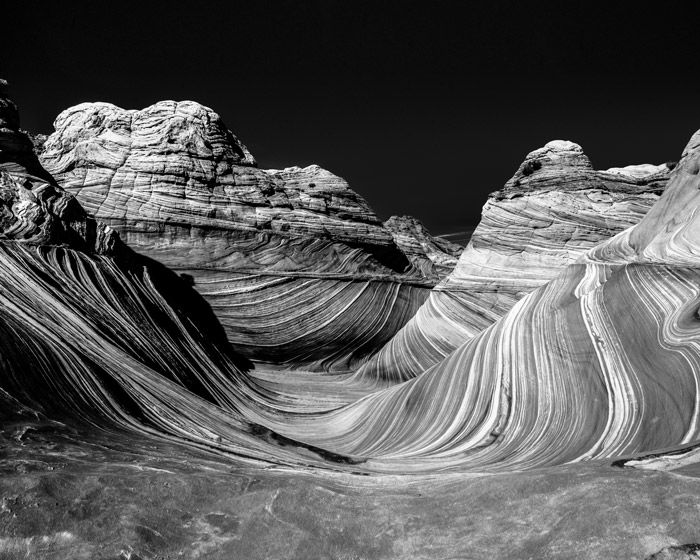 a rocky mountainous landscape shot in black and white - stunning landscape photos 