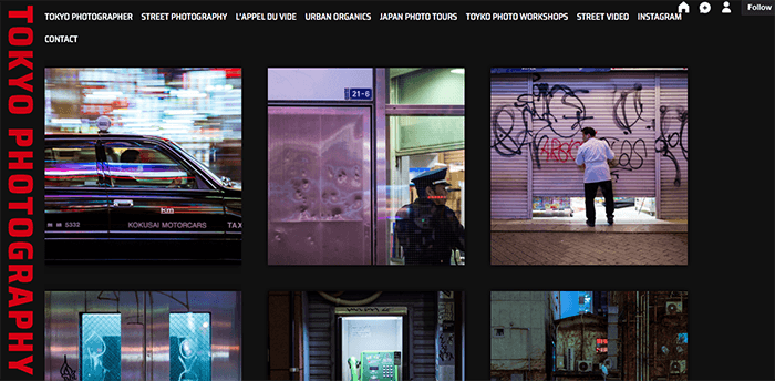 A screenshot from the Tokyo Photography Tumblr photography blog