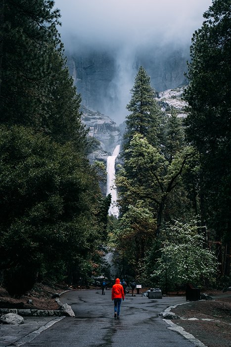 Dramatic photo of the Highest Waterfall in Yosemite Park - best photography locations