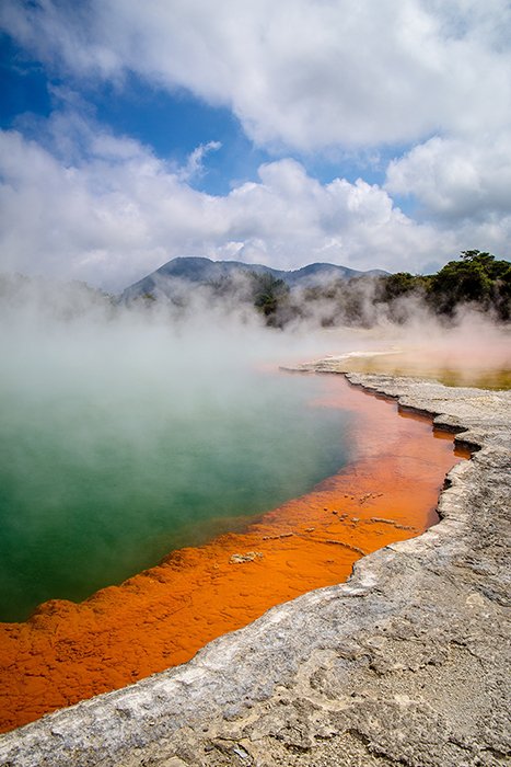 A stunning volcanic landscape in New Zealand