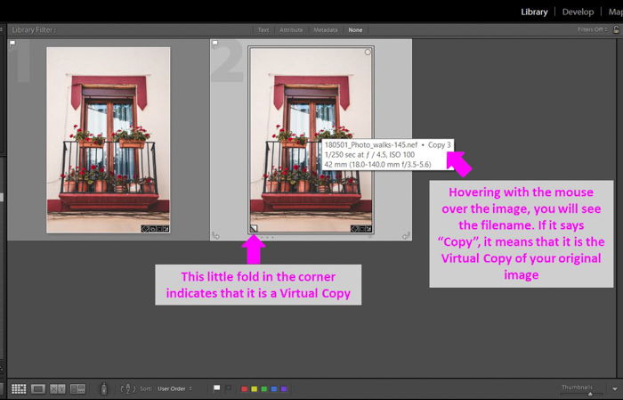 A screenshot showing how to make sepia tone images in Lightroom