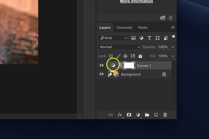 a screenshot showing how to set a layer style in Photoshop