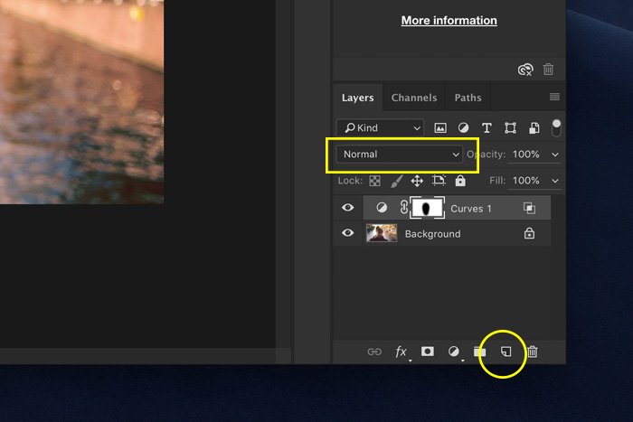 a screenshot showing how to use create a layer in Photoshop