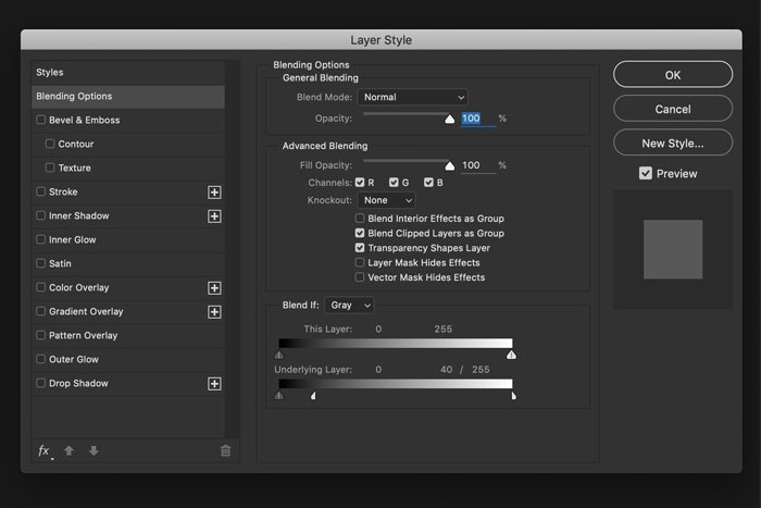 a screenshot showing how to use protect highlights in Photoshop