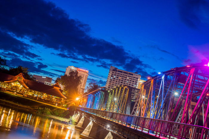 a stunning night cityscape shot with dutch angle photography