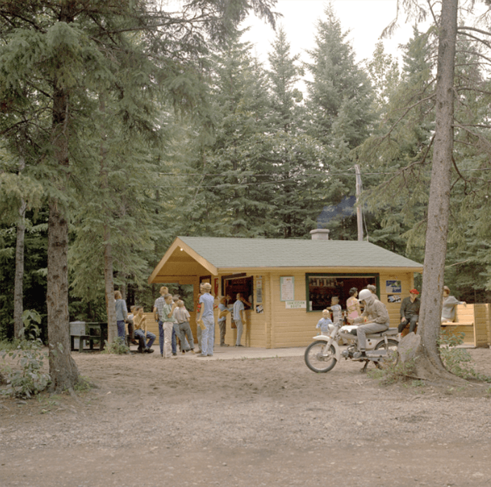 An old photo of a cabin in the woods - how to restore old photographs