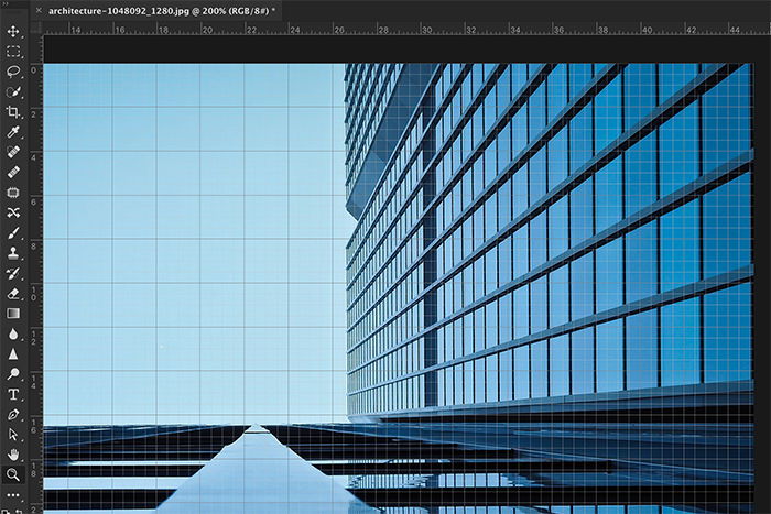 grid view photoshop cc