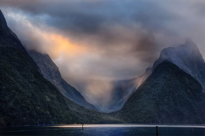 Mitre Peak in Fiordland.New Zealand photography