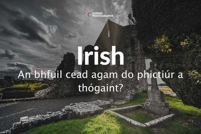 how to say can i take a picture in Irish