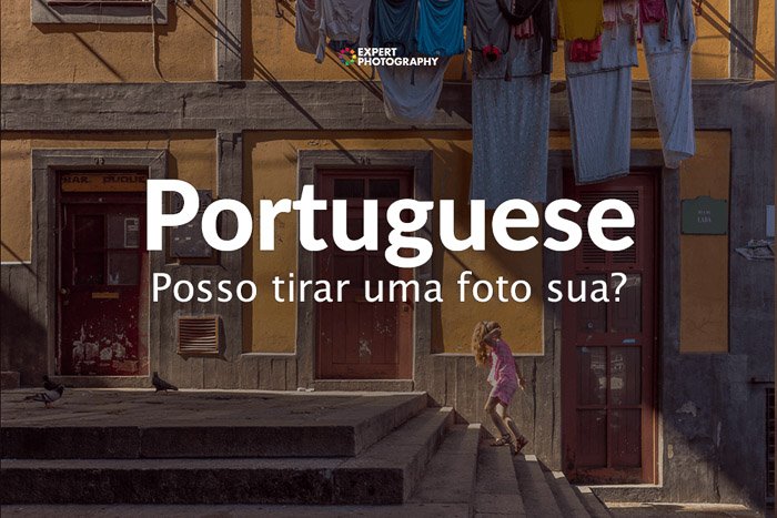 how to say can i take a picture in Portuguese