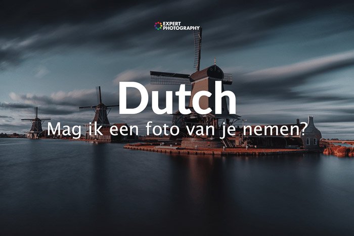 how to say can i take a picture in Dutch