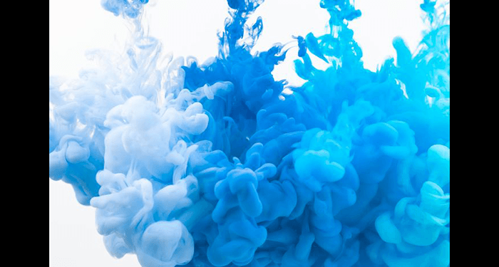 Blue paint in water photography cloud